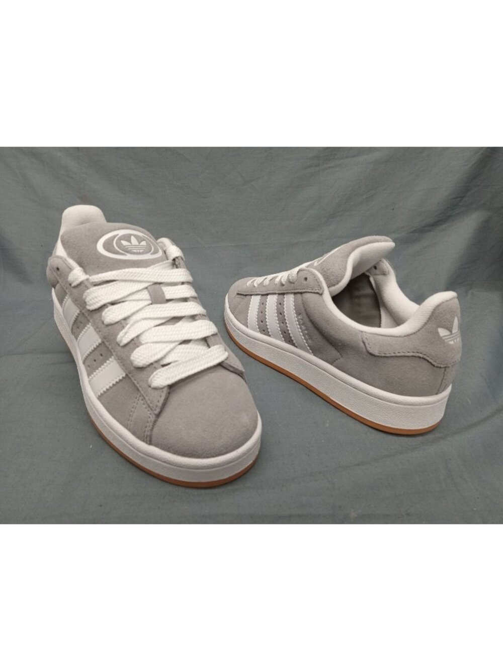 Adidas Campus 00s J (GS) Sneaker HQ6507 Grey White Boys Size 6.5 NEW NO BOX!